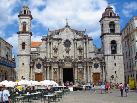 Havana / Cuba - 24 Feb 2011: The church in Havana, Cubaのeditorial素材