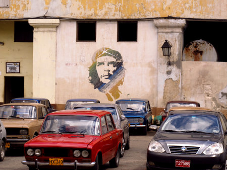 Havana / Cuba - 24 Feb 2011: The vintage car in Havana, Cuba