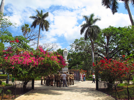 Havana / Cuba - 24 Feb 2011: The park in Havana, Cuba