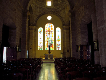 Havana / Cuba - 24 Feb 2011: The church in Havana, Cubaのeditorial素材