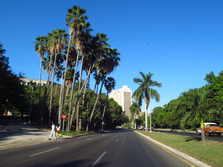 Havana / Cuba - 24 Feb 2011: The street in Havana, Cubaのeditorial素材