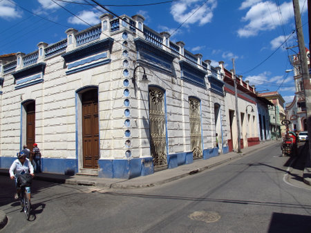Camaguey / Cuba - 26 Feb 2011: The street in Camaguey, Cubaのeditorial素材