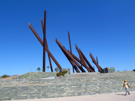 Santiago / Cuba - 27 Feb 2011: The monument in Santiago, Cubaのeditorial素材