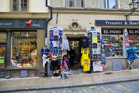 Stockholm / Sweden - 23 Jun 2012: The gift shop in Stockholm, Swedenのeditorial素材