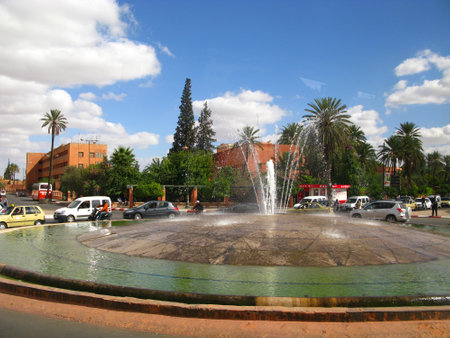 Marrakech / Morocco - 01 Nov 2010: The fountain in Marrakech, Moroccoのeditorial素材