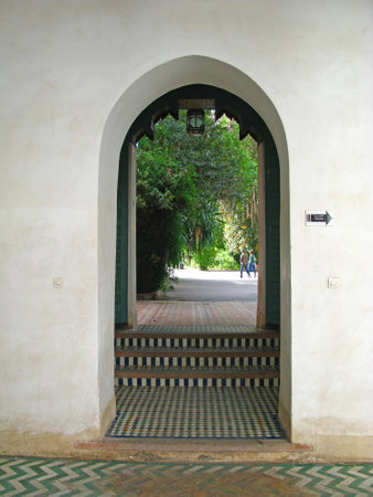Marrakech / Morocco - 01 Nov 2010: The vintage palace in Marrakech, Moroccoのeditorial素材