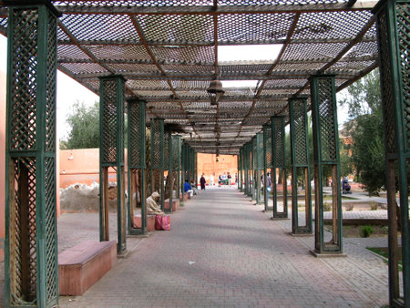 Marrakech / Morocco - 01 Nov 2010: The street in Marrakech, Morocco
