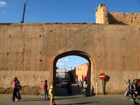 Marrakech / Morocco - 01 Nov 2010: Ruins of the palace in Marrakech, Moroccoのeditorial素材
