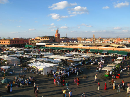 Marrakech / Morocco - 01 Nov 2010: Jemma El Fna square in Marrakech, Moroccoのeditorial素材