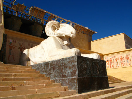 Ouarzazate / Morocco - 06 Nov 2010: Atlas Film Studio in Sahara desert, Ouarzazate, Moroccoのeditorial素材