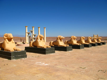 Ouarzazate / Morocco - 06 Nov 2010: Atlas Film Studio in Sahara desert, Ouarzazate, Moroccoのeditorial素材