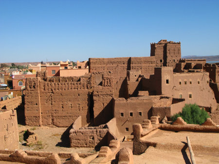 Ouarzazate / Morocco - 06 Nov 2010: The ancient kasbah, in Ouarzazate, Moroccoのeditorial素材