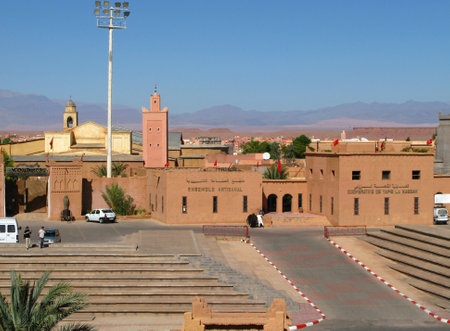 Ouarzazate / Morocco - 06 Nov 2010: The ancient kasbah, in Ouarzazate, Moroccoのeditorial素材