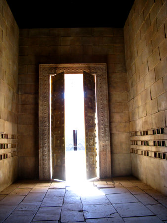 Ouarzazate / Morocco - 06 Nov 2010: Atlas Film Studio in Sahara desert, Ouarzazate, Moroccoのeditorial素材