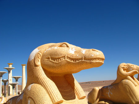 Ouarzazate / Morocco - 06 Nov 2010: Atlas Film Studio in Sahara desert, Ouarzazate, Moroccoのeditorial素材