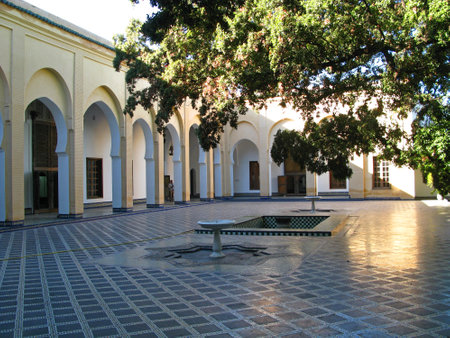 Fez / Morocco - 04 Nov 2010: The vintage palace in Fez, Moroccoのeditorial素材