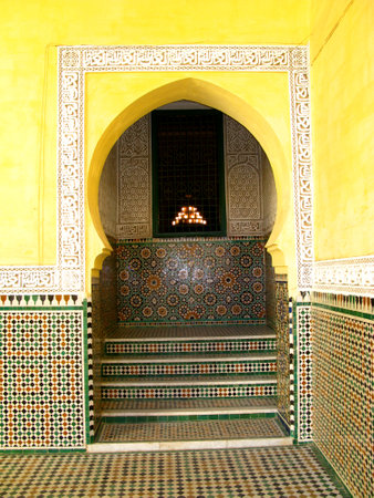 Meknes / Morocco - 03 Nov 2010: Mausoleum of Mouley Ismail, Meknes, Moroccoのeditorial素材