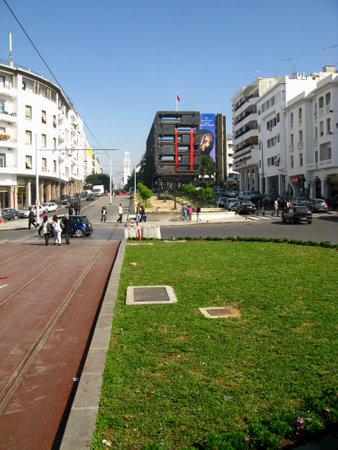 Rabat / Morocco - 05 Nov 2010: The building in Rabat, Moroccoのeditorial素材