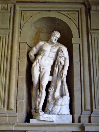 Florence / Italy - 13 Jul 2011: The monument in Pitti Palace in Florence, Italyのeditorial素材