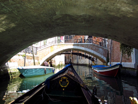 Venice / Italy - 12 Jul 2011: The canal in Venice, Italyのeditorial素材
