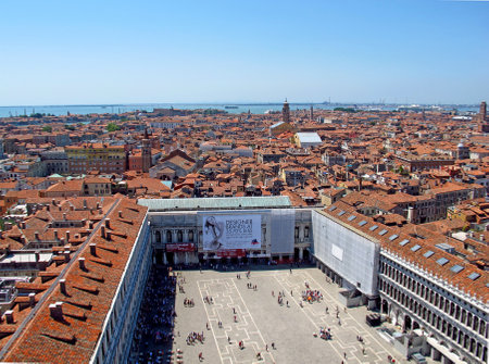 Venice / Italy - 12 Jul 2011: The view on Venice, Italyのeditorial素材