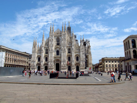 Milan / Italy - 14 Jul 2011: Duomo - the cathedral in Milan, Italyのeditorial素材