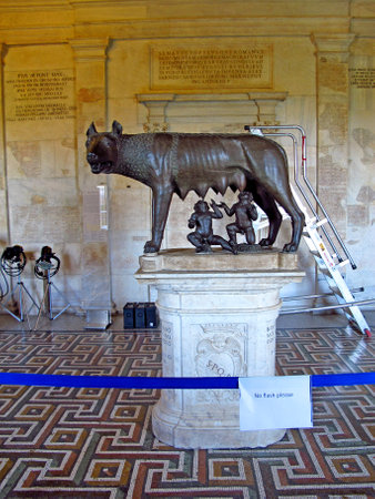 Rome / Italy - 15 Jul 2011: Capitoline museum in Rome, Italyのeditorial素材