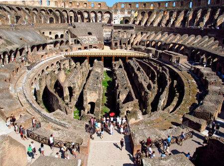 Rome / Italy - 15 Jul 2011: The ancient Colosseum in Rome, Italy