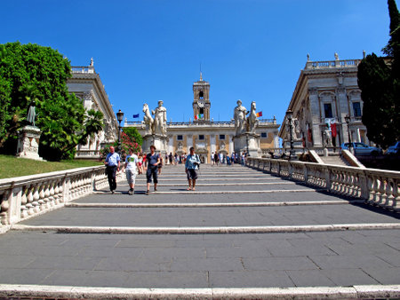 Rome / Italy - 15 Jul 2011: Capitoline museum in Rome, Italyのeditorial素材