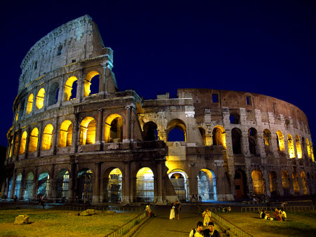 Rome / Italy - 17 Jul 2011: The ancient Colosseum in Rome, Italyのeditorial素材