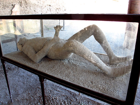 Pompeii / Italy - 22 Jul 2011: Ancient Roman ruins in Pompeii, Italyのeditorial素材