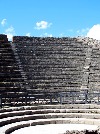 Pompeii / Italy - 22 Jul 2011: Ancient Roman ruins in Pompeii, Italyのeditorial素材