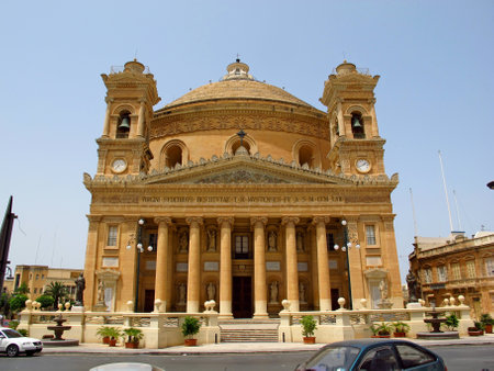 Mosta / Malta - 19 Jul 2011: Rotunda of Mosta ( Mosta Parish ), Maltaのeditorial素材
