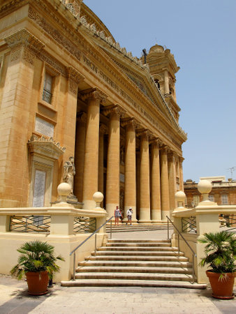 Mosta / Malta - 19 Jul 2011: Rotunda of Mosta ( Mosta Parish ), Maltaのeditorial素材
