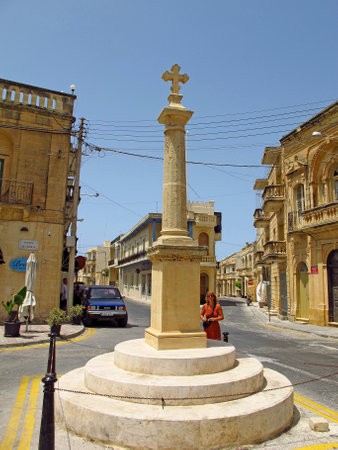 Xaghra / Malta - 20 Jul 2011: The ancient monument in Xaghra, Gozo island, Maltaのeditorial素材