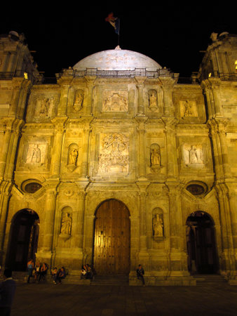 Oaxaca / Mexico - 03 Mar 2011: The ancient church, Oaxaca, Mexicoのeditorial素材