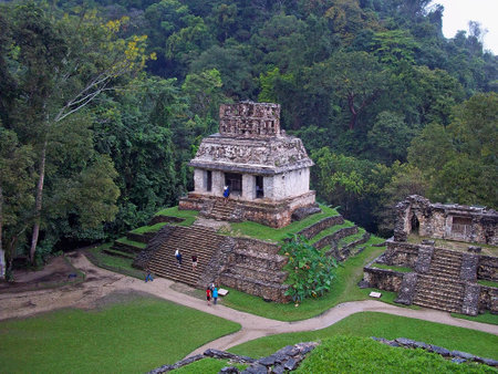 Palenque / Mexico - 11 Mar 2011: Ancient ruins of Maya, Palenque, Mexicoのeditorial素材