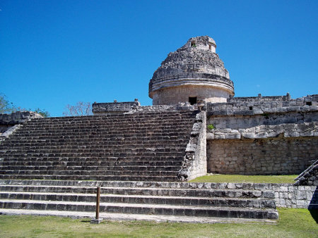Chichen Itza, Yucatan / Mexico - 12 Mar 2011: Ancient ruins of Maya, Chichen Itza, Mexico