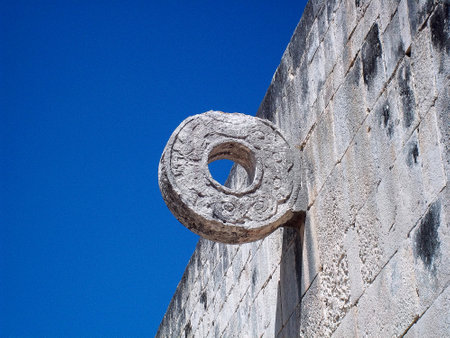 Chichen Itza, Yucatan / Mexico - 12 Mar 2011: Ancient ruins of Maya, Chichen Itza, Mexicoのeditorial素材