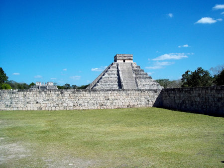 Chichen Itza, Yucatan / Mexico - 12 Mar 2011: Ancient ruins of Maya, Chichen Itza, Mexicoのeditorial素材