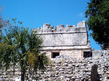 Chichen Itza, Yucatan / Mexico - 12 Mar 2011: Ancient ruins of Maya, Chichen Itza, Mexico