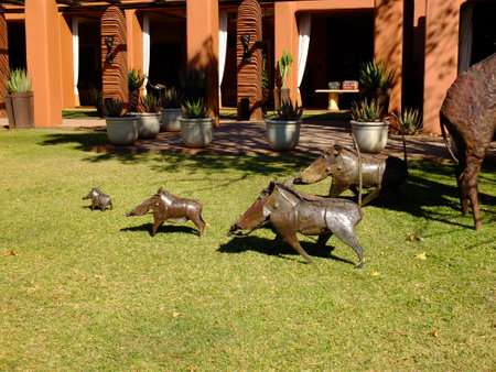 Victoria Falls / Zambia - 05 May 2012: The art in the hotel, Victoria Falls, Zambiaのeditorial素材