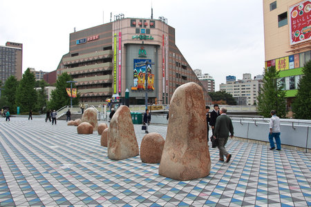 Tokyo / Japan - 02 Nov 2013: The statue in the downtown, Tokyo, Japanのeditorial素材