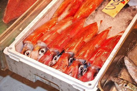 The local fish market, Tokyo, Japanの写真素材