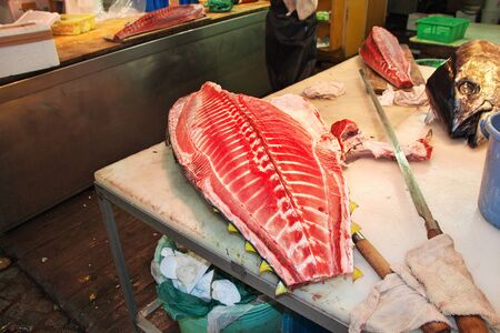 The local fish market, Tokyo, Japan