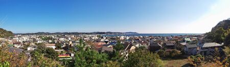The view on Kamakura city, Japanの写真素材