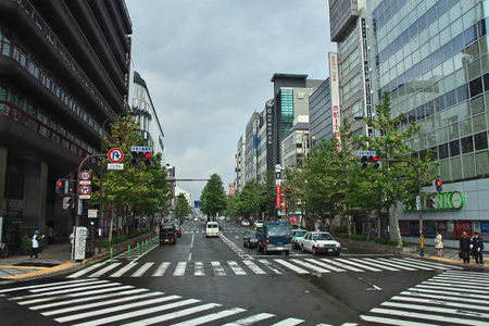 Kyoto / Japan - 07 Nov 2013: The street in the downtown, Kyoto, Japanのeditorial素材