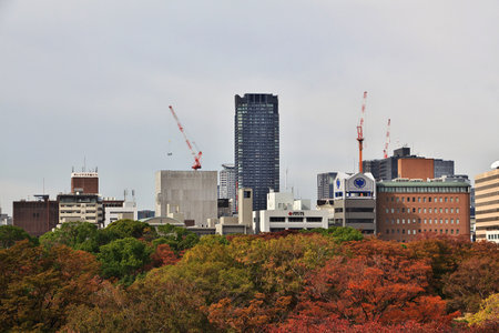 Osaka / Japan - 09 Nov 2013: The downtown of Osaka, Japanのeditorial素材