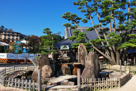 Miyajima / Japan - 08 Nov 2013: Itsukushima shrine, Miyajima island, Japanのeditorial素材