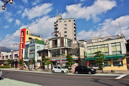 Hiroshima / Japan - 08 Nov 2013: The street in Hiroshima, Japanのeditorial素材